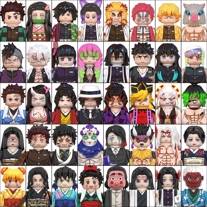 Kids Toys Blocks - Minifigures Demon Slayer Building Block 50PCS