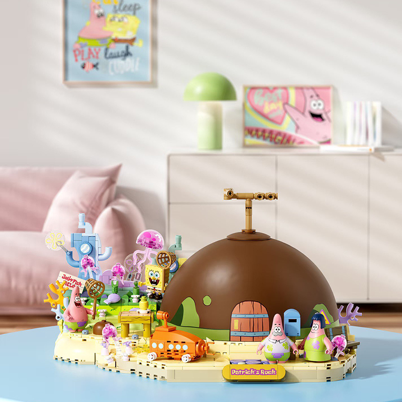 Kids Toys Blocks - Set Blok Bangunan Spongebob Patrick Star