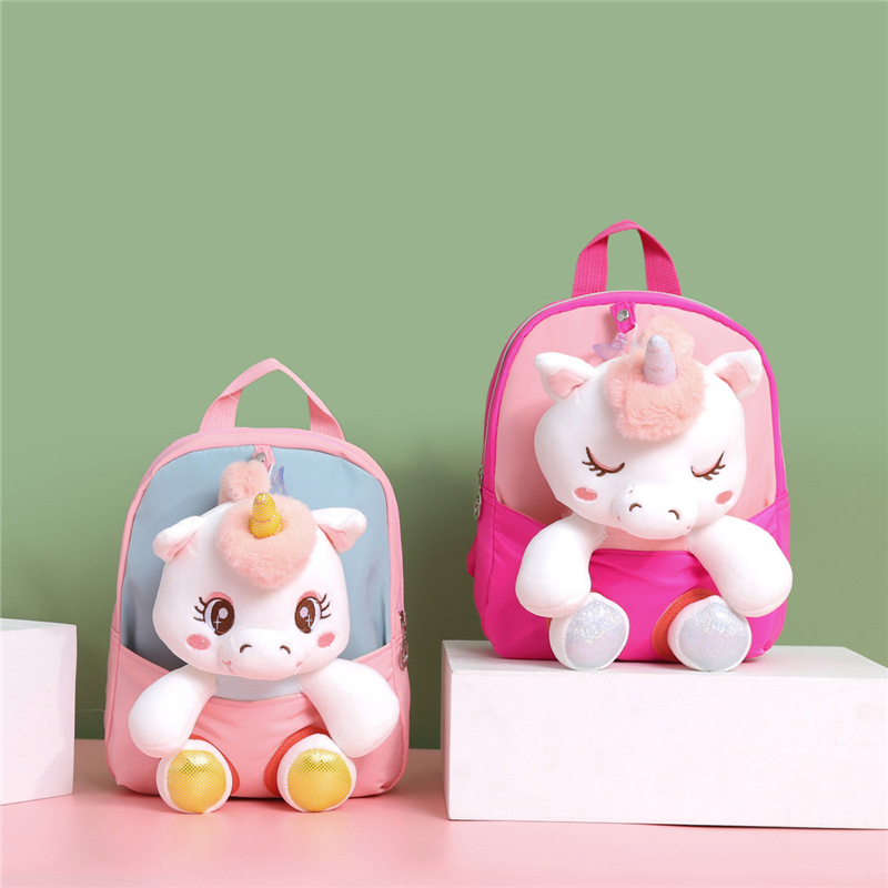 Unicorn Stuffed Toy - Tas Ransel Unicorn Boneka untuk Balita,