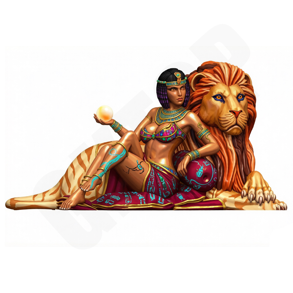 Kids Toys Sale - 1/24 Kit Model Singa Wanita Mesir