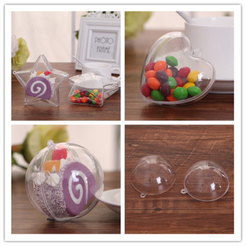 Kids Toys Vending Machine - 20Pcs Plastik Kosong Transparan Bola Terbuka