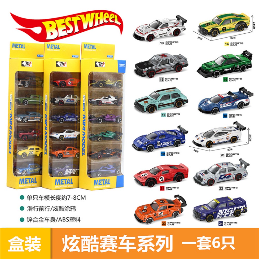 Mobil Balap Alloy 1:64 Set 6 B - Kids Toys Vending Machine ulasan dan harga