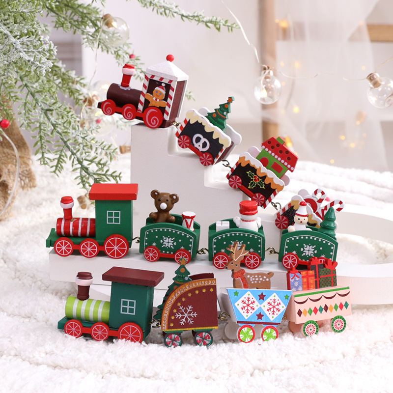 Ornamen Kereta Kayu Bertema Na - Kids Toys Xmas 2025 ulasan dan harga