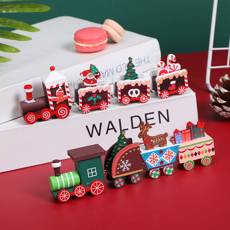 Ornamen Kereta Kayu Bertema Na - Kids Toys Xmas 2025 ulasan dan harga