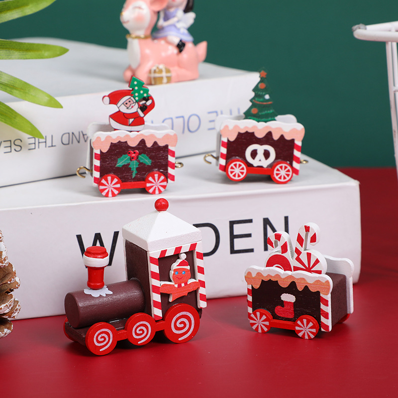 Ornamen Kereta Kayu Bertema Na - Kids Toys Xmas 2025 ulasan dan harga